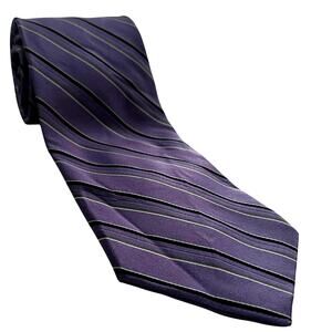 Donald J Trump Signature Collection Striped Luxury‎ Neck Tie Presidential Career